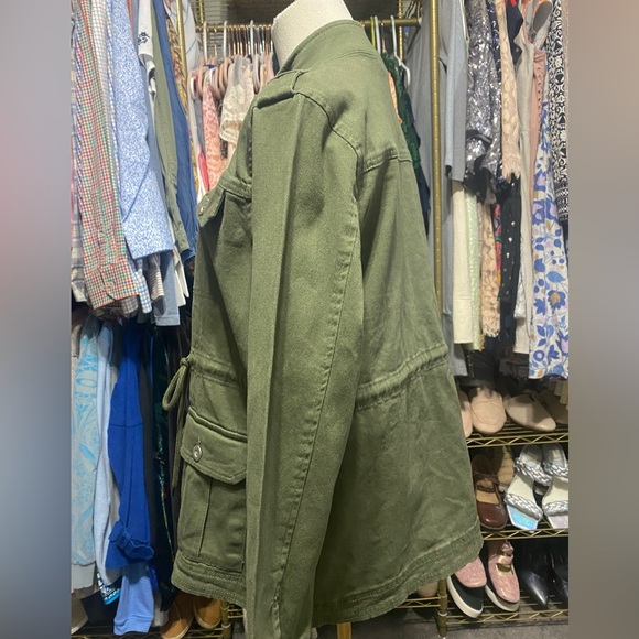 Baccini Fleet Army Green Utility Jacket Size Medium. NWT - Picture 3 of 11